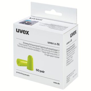 Gehörschutzstöpsel uvex x-fit 2112013 grün SNR 37 dB Größe M