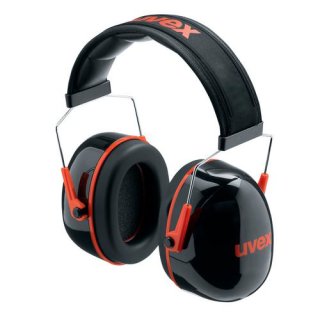 Kapselgehörschutz uvex K3 2600003 schwarz, rot SNR 33 dB Größe S, M, L