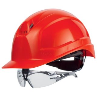 Schutzhelm uvex pheos IES 9730000 rot mit Lüftungen