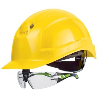Schutzhelm uvex pheos IES 9772150 gelb mit Lüftungen