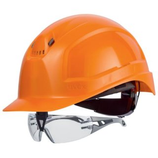 Schutzhelm uvex pheos IES 9772254 orange mit Lüftungen